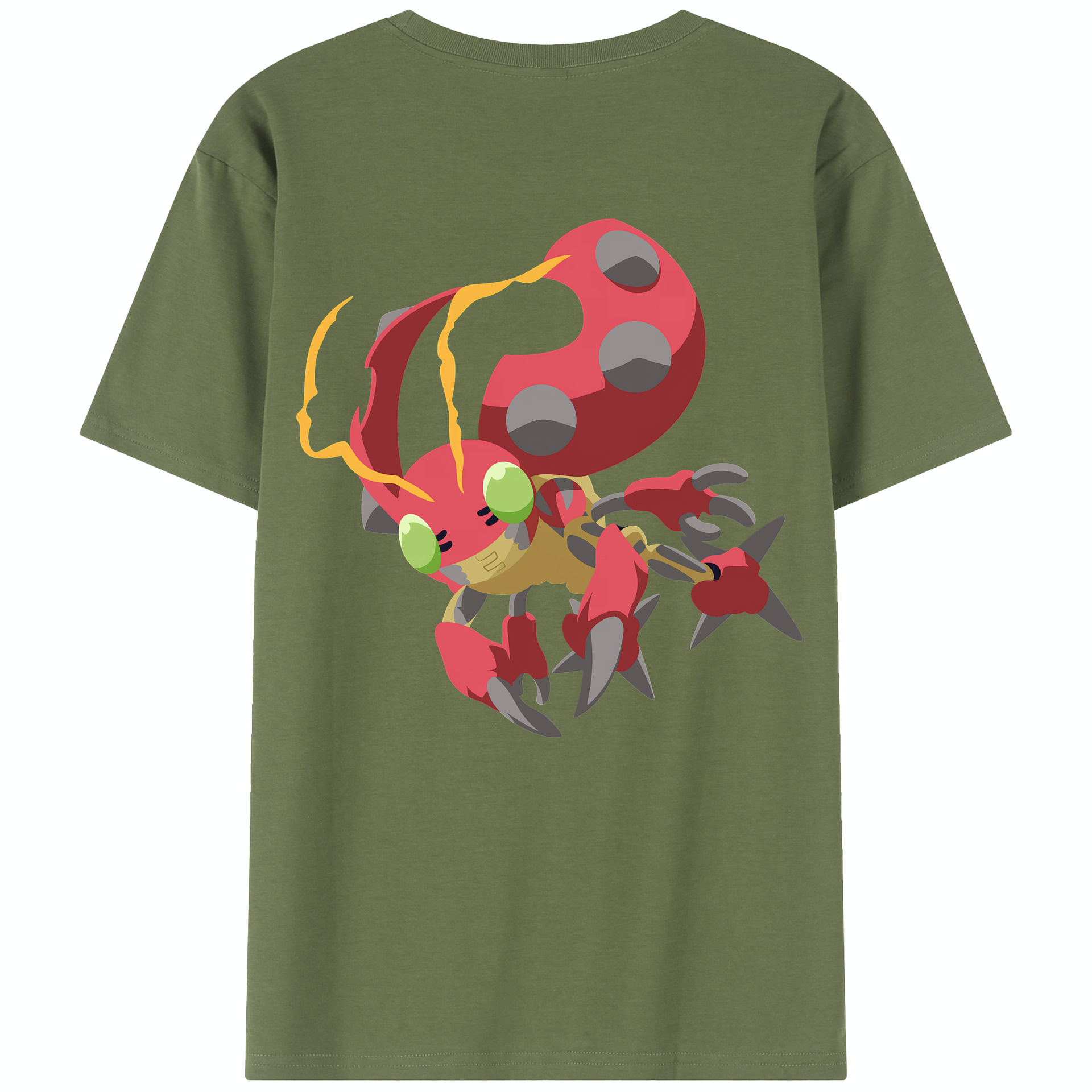 （画像用） Digimon デジタルモンスター/デジモン 綿100％半袖Tシャツ（背面プリント）